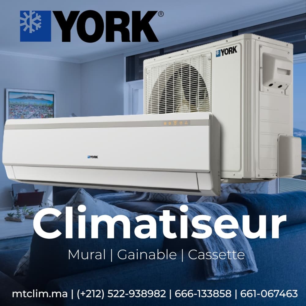 Climatiseur York mural 24000btu/h on/off